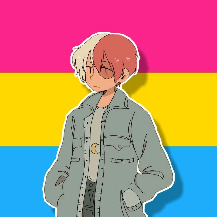 LGBTQ+ anime pfps I made