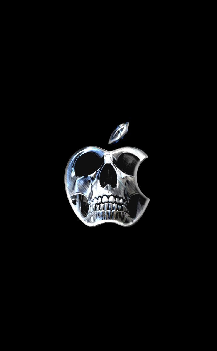 Skull Apple. Apple wallpaper iphone, Apple logo wallpaper iphone, Apple iphone wallpaper hd