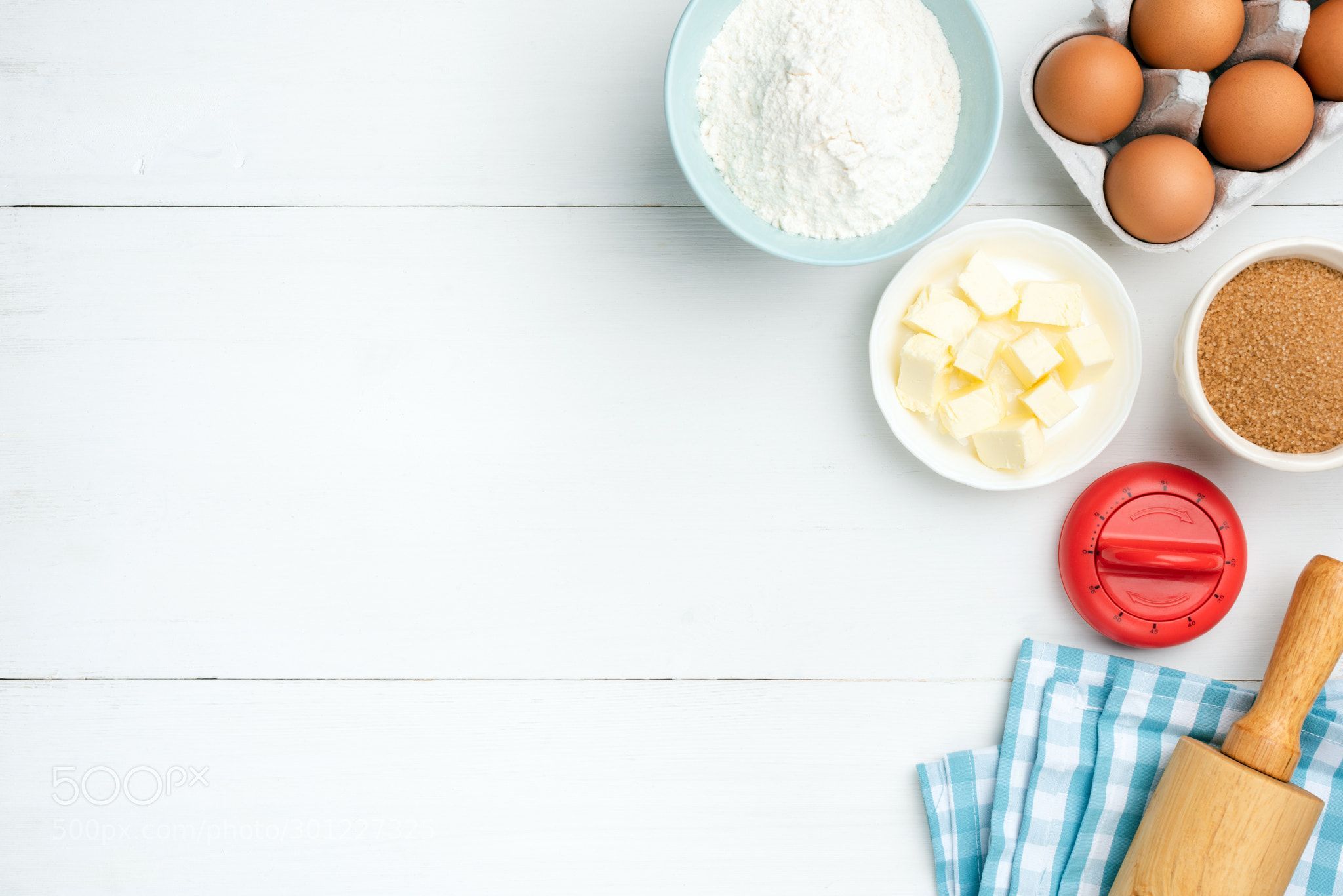 Baking ingredients on white background por Arx0nt.. . Baking ingredients on white background. Kit. Food background wallpaper, Baking wallpaper, Baking photography