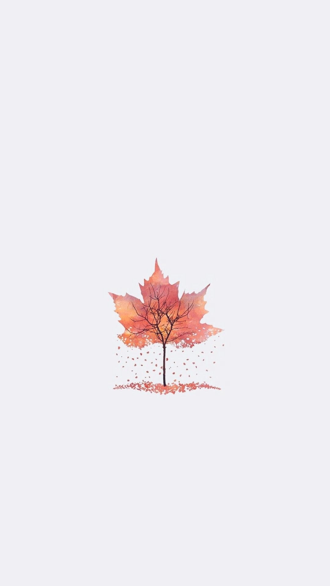 White fall leaf background phone autumn iPhone wallpaper lock screen. Free fall wallpaper, Fall wallpaper, Autumn leaves wallpaper