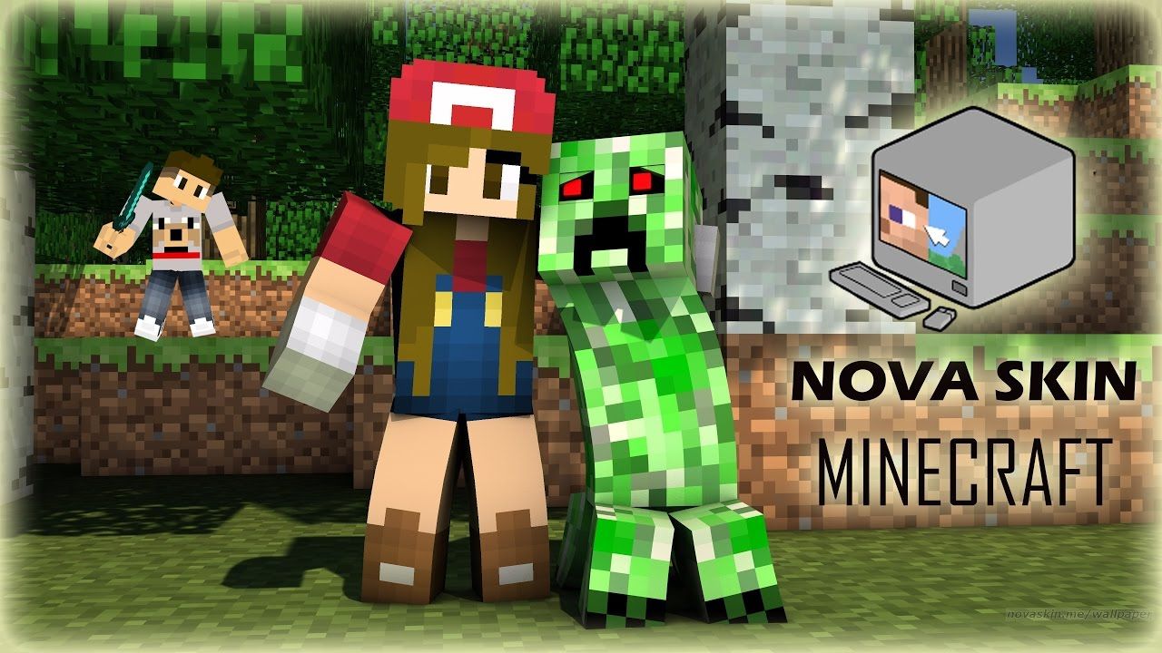 How To Make a Minecraft Wallpaper With Your Own Skin 