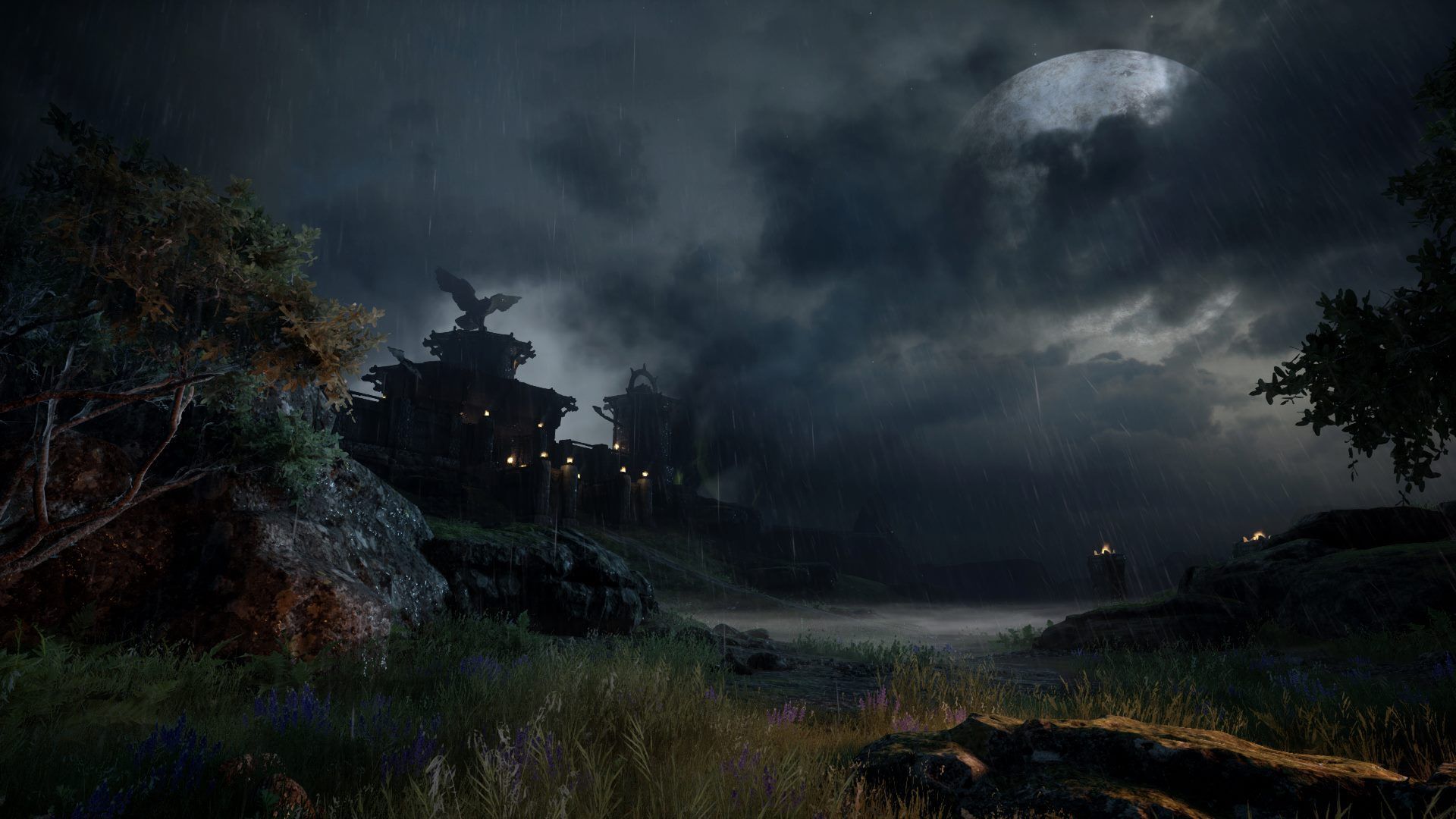 Dragon Age Inquisition: castle at night wallpaper and image, picture, photo