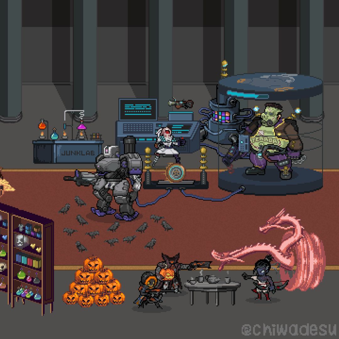 Overwatch Halloween Pixel Art