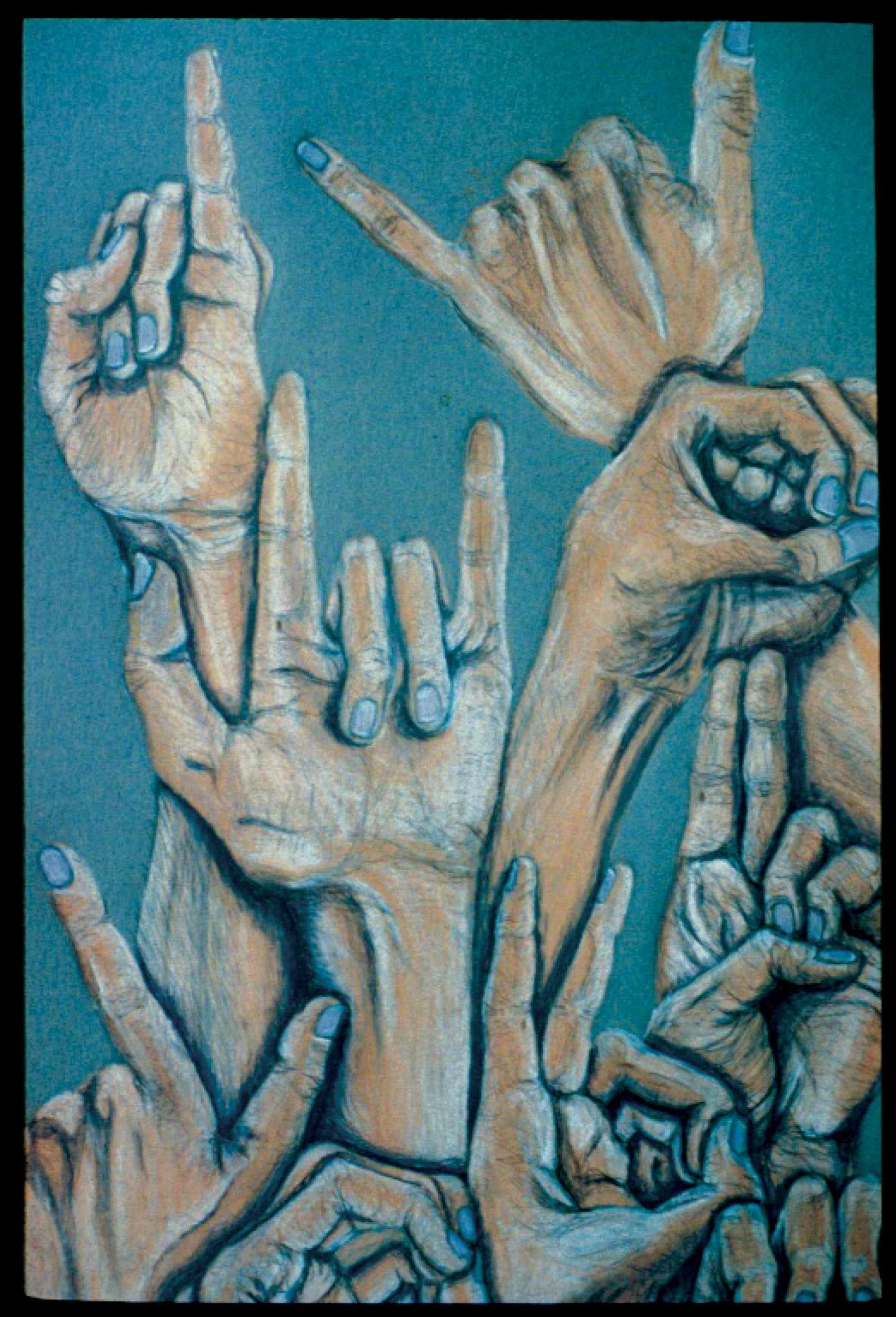 Melissa Regas (Deaf Artist) ASL art. Absolutely beautiful. Sign language art, Sign art, Asl sign language