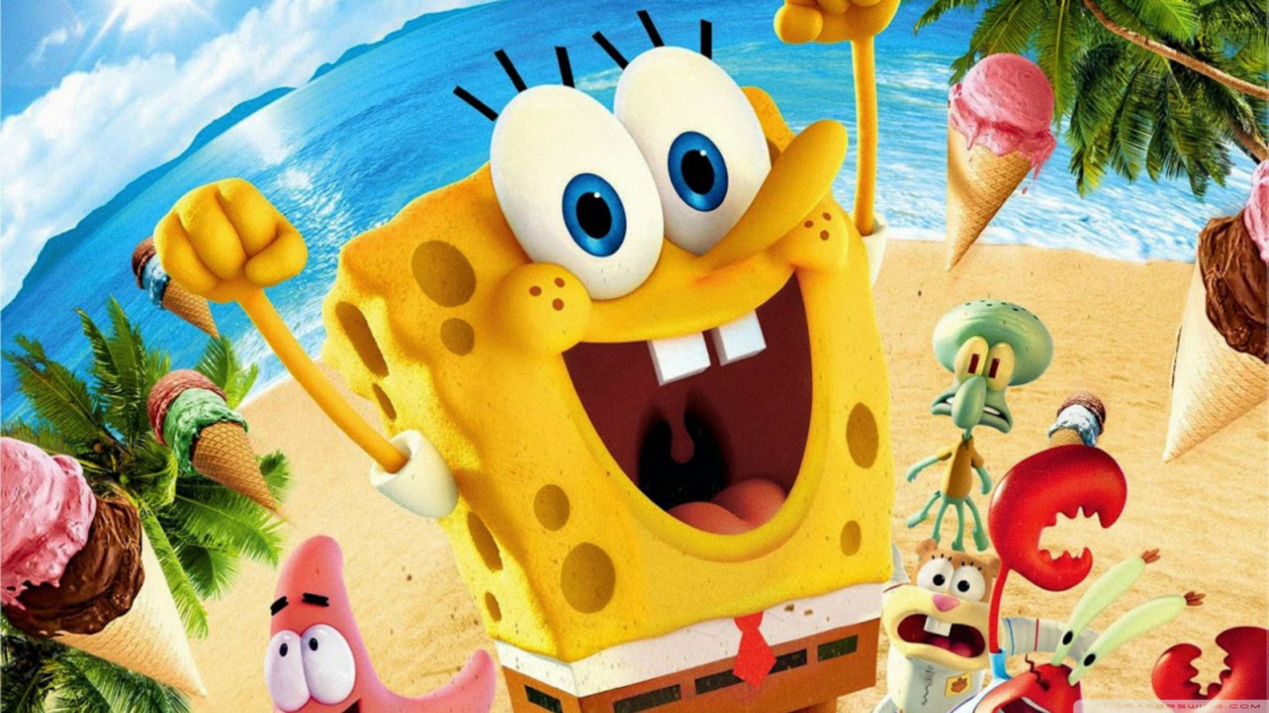 Free Spongebob Cartoon Movie HD Wallpaper. All Free Picture. Spongebob wallpaper, Cartoon wallpaper, Spongebob