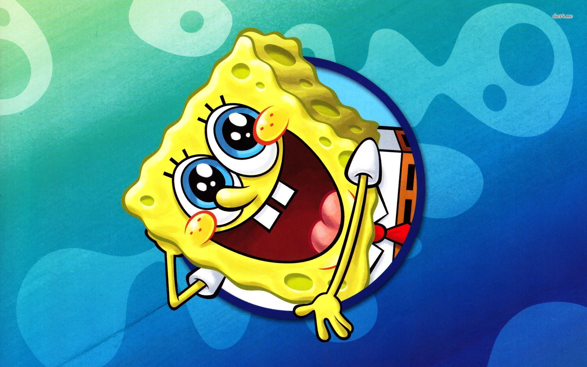 Spongebob is happy. Drawn 3D wallpaper wallpaper download. Wallpaper, picture, photo