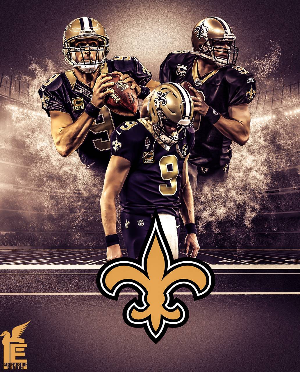 Drew Brees Jersey Wallpaper  New orleans saints logo, New orleans saints,  New orleans saints football