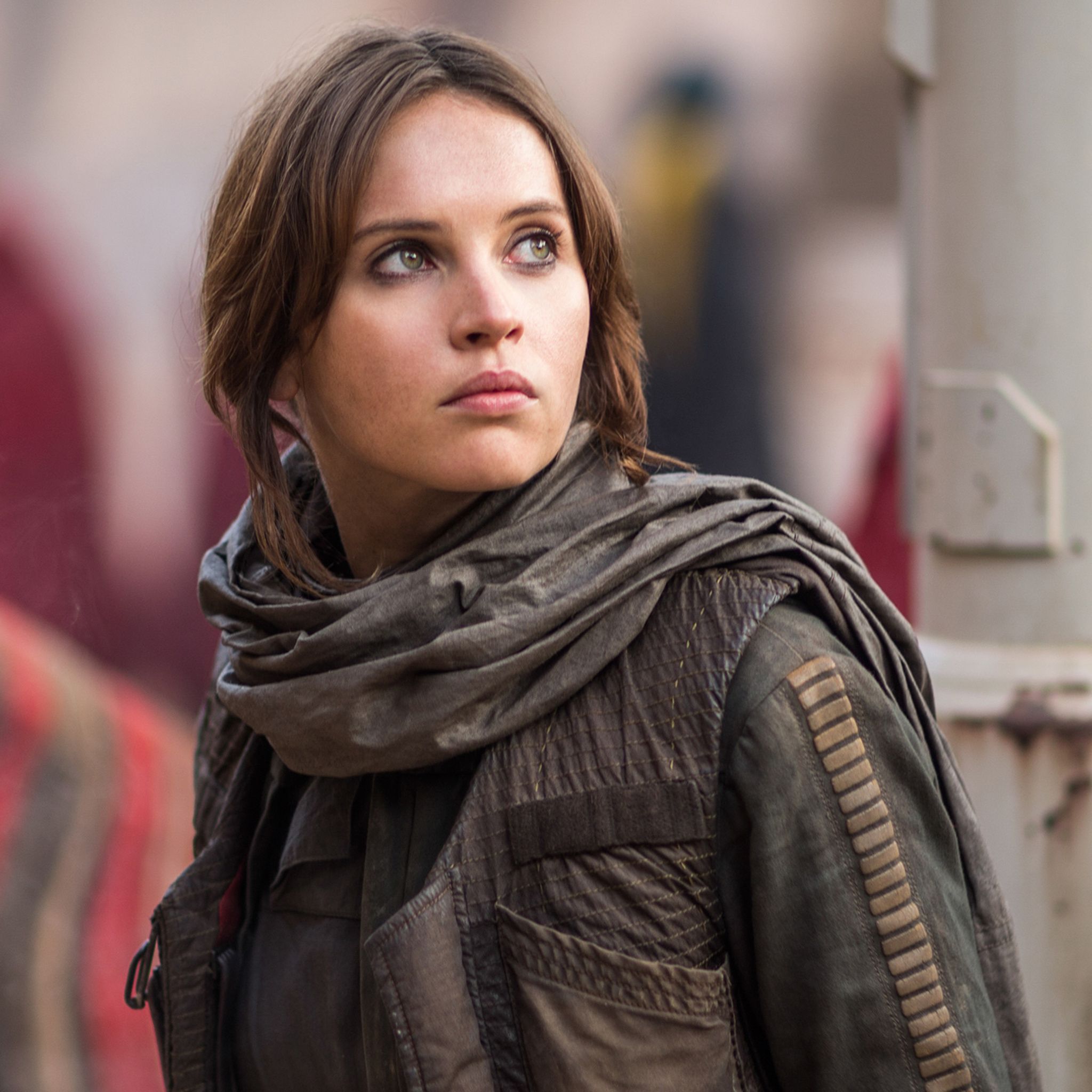 Felicity Jones As Jyn Erso In Rogue One Star Wars Qu (2048×2048). Rogue One Star Wars, Star Wars Women, Star Wars Movie