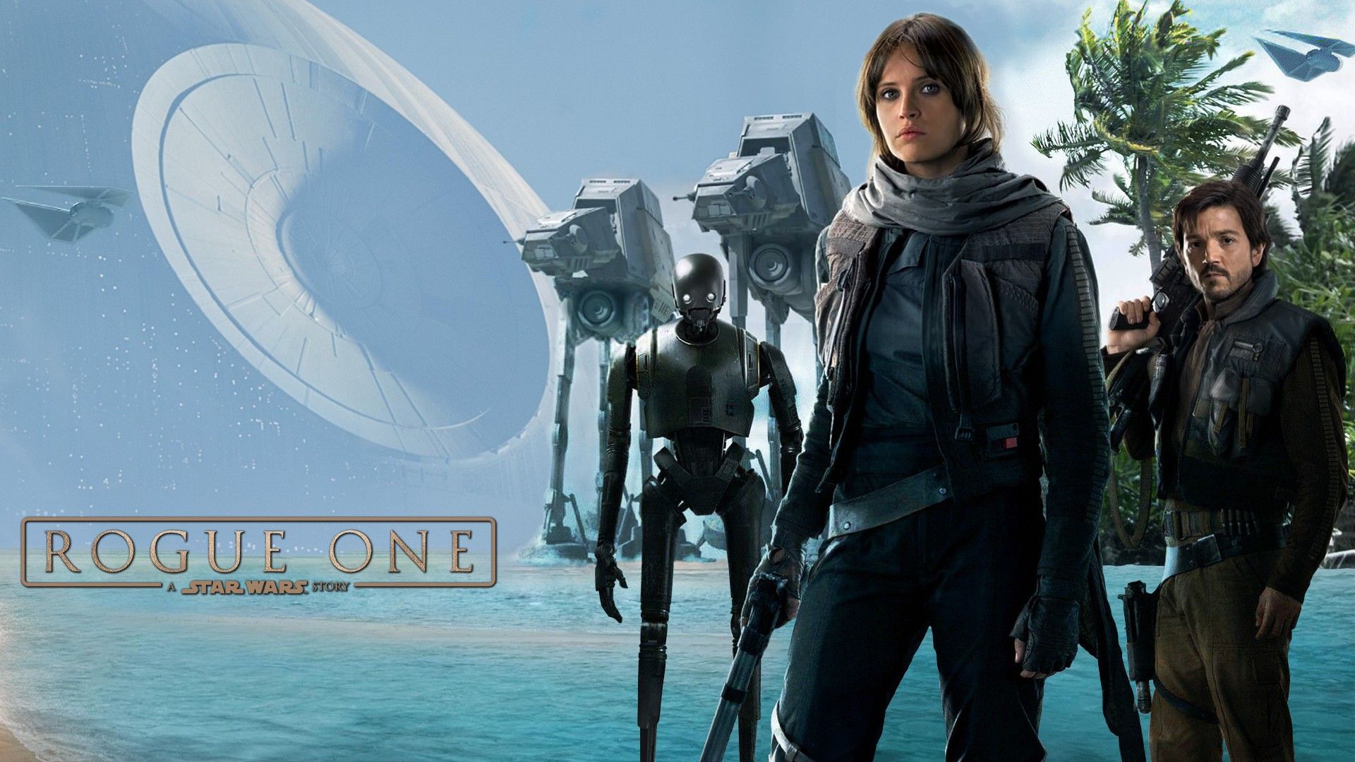 Jyn Erso, Felicity Jones, Rogue One: A Star Wars Story, Movies, Rebel Alliance, Death Star, Star Wars Wallpaper HD / Desktop and Mobile Background