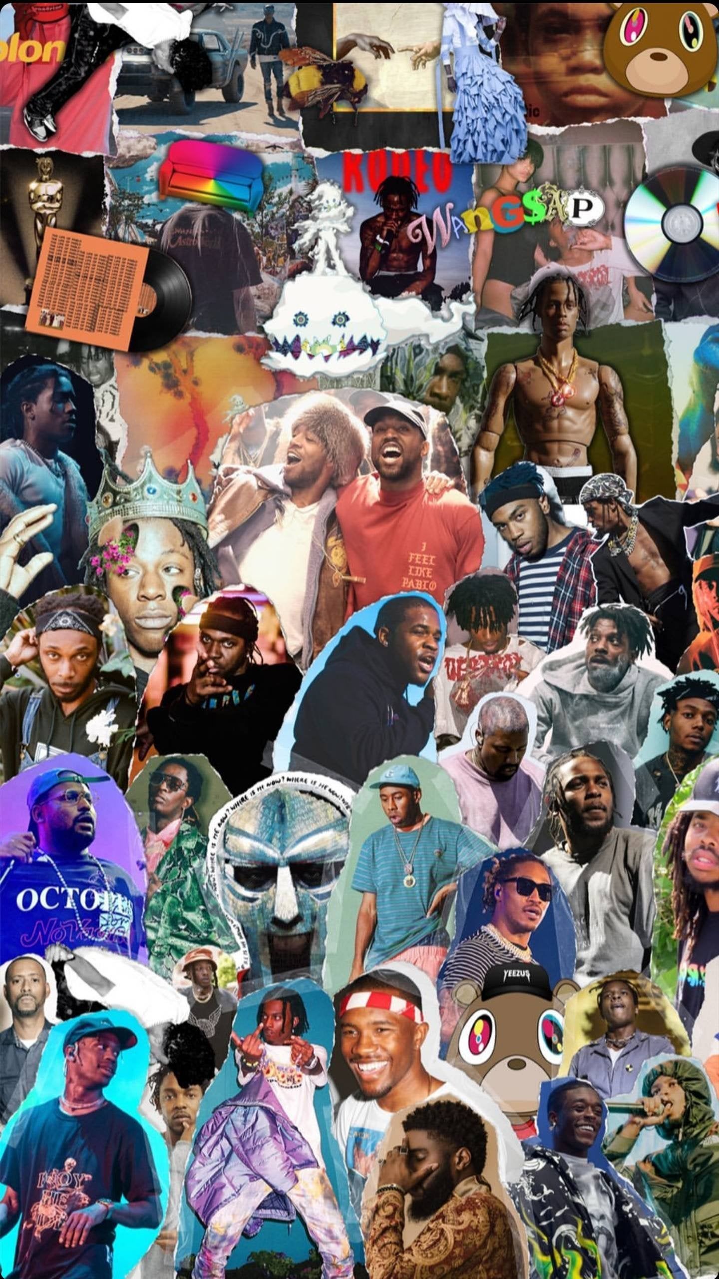 State Of Rap Collage Wallpaper (IG: Rap.ranked)