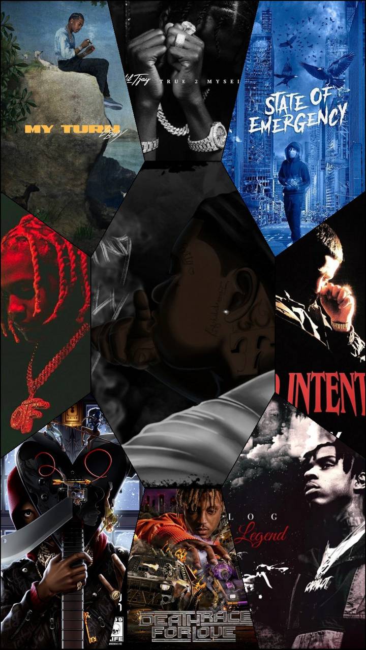 Rapper cover collage wallpaper
