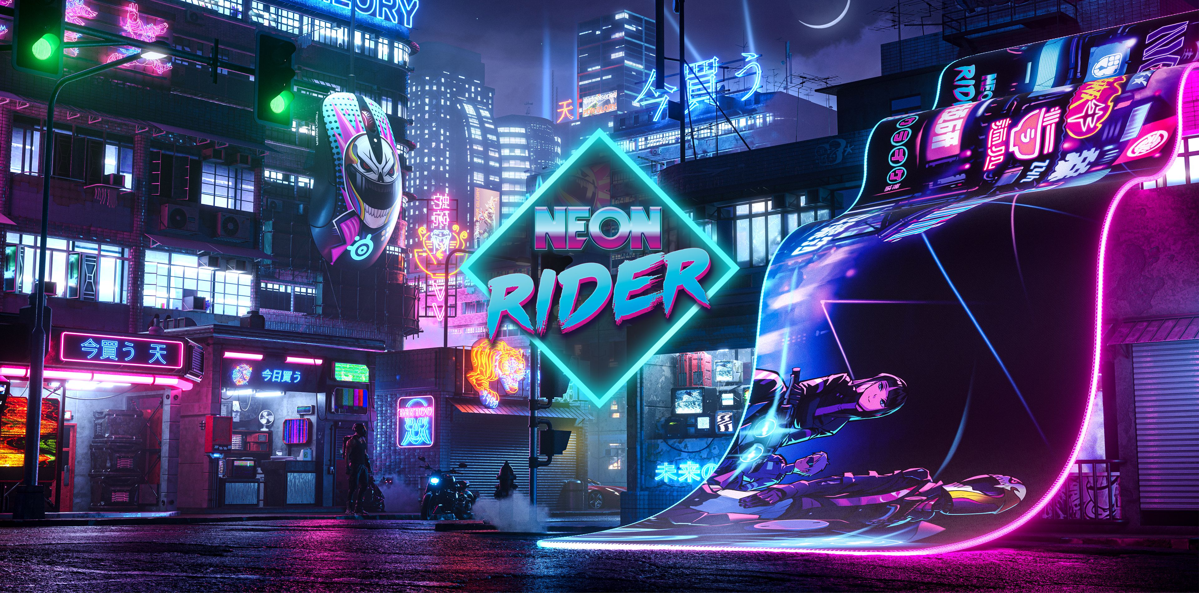 Neon Biker Wallpapers - Wallpaper Cave