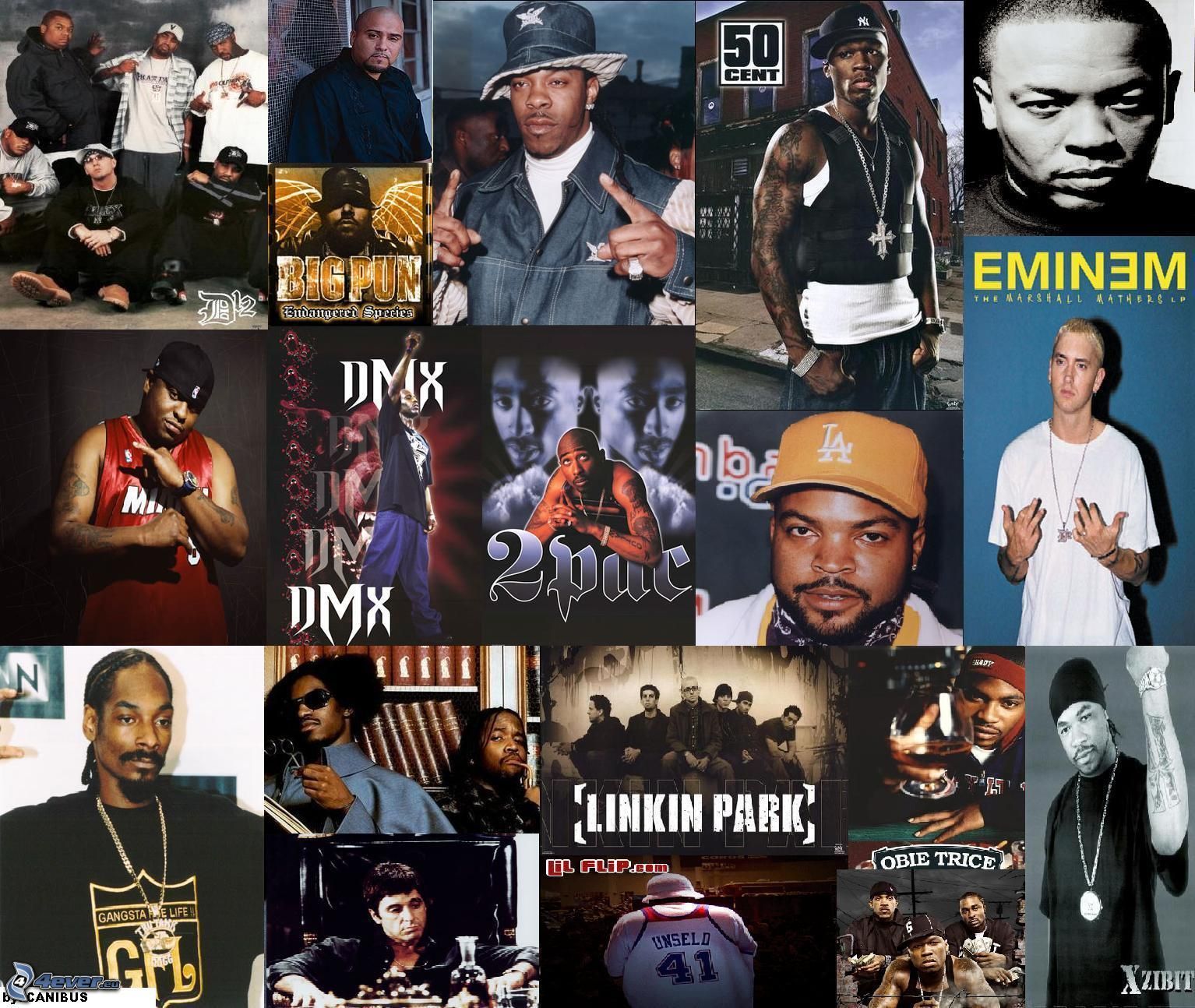 Eminem Collage Wallpaper