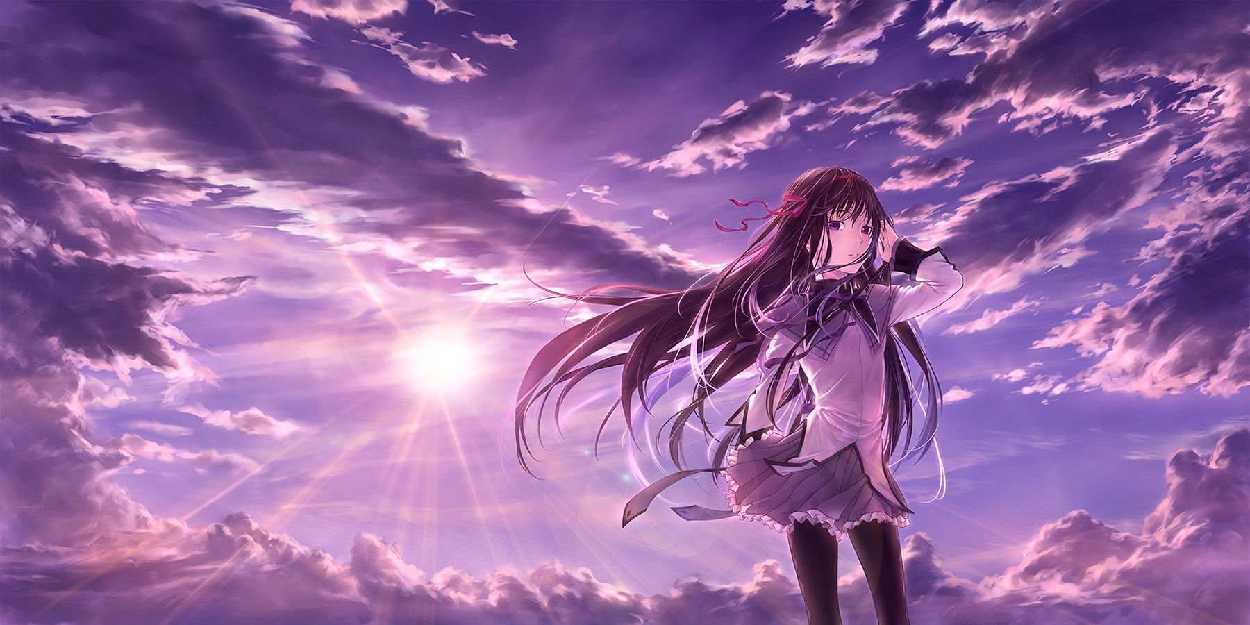 anime, Gun, Anime Girls, Mahou Shoujo Madoka Magica, Akemi Homura Wallpaper HD / Desktop and Mobile Background