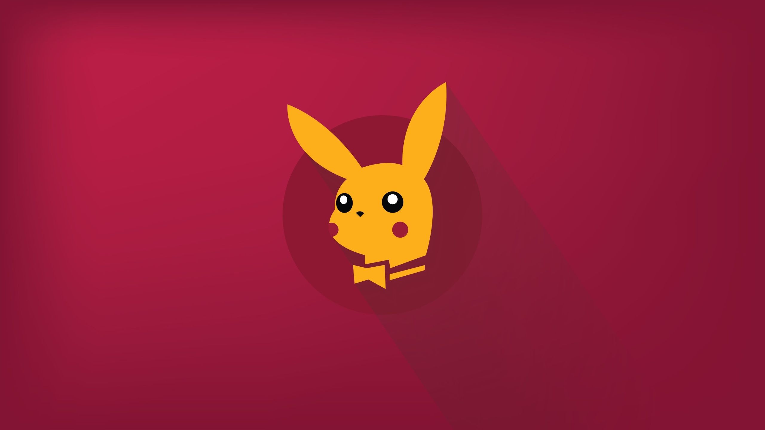 Pikachu Minimalist Pokémon 1440P Resolution Wallpaper, HD Minimalist 4K Wallpaper, Image, Photo and Background