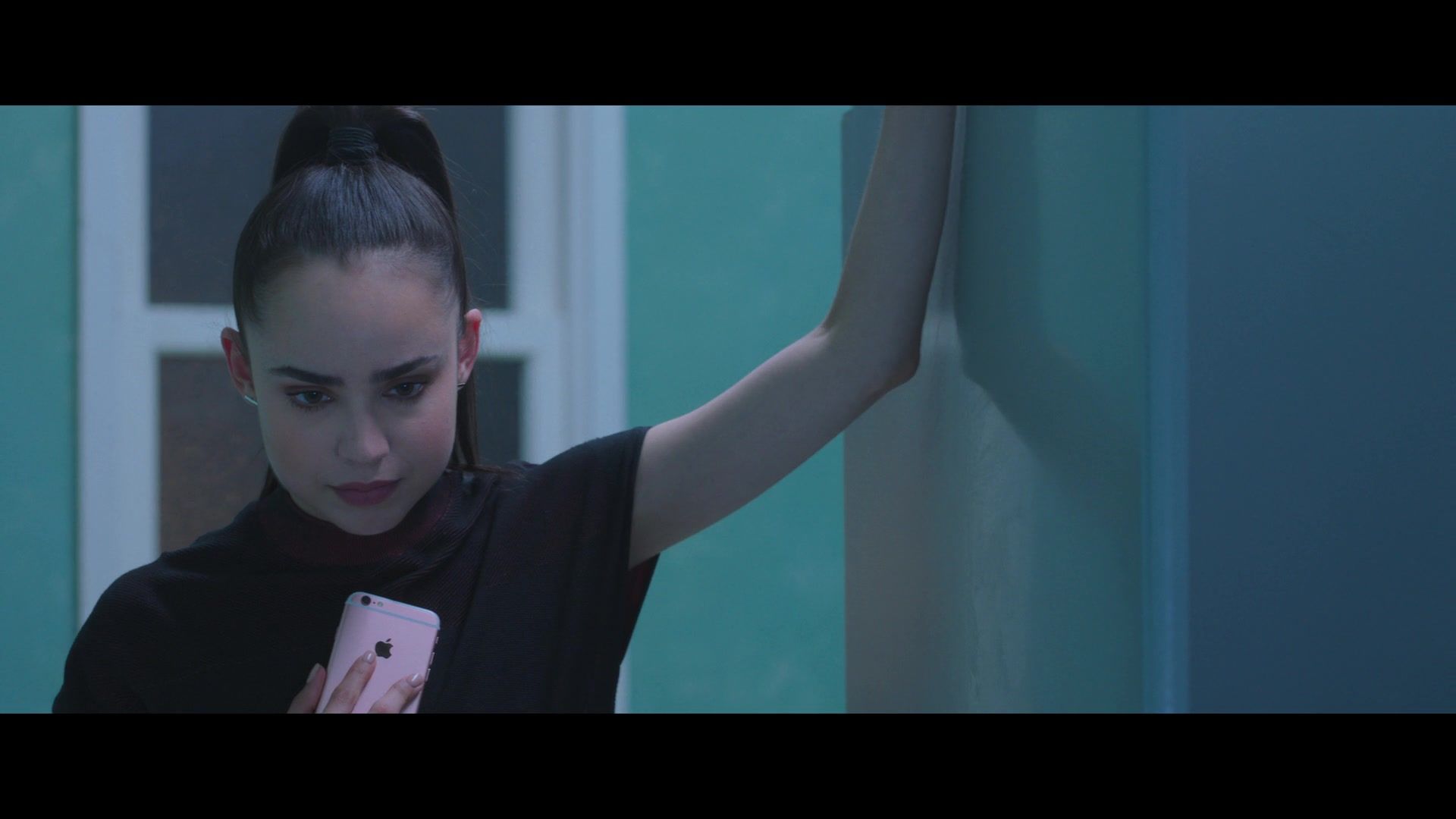 Apple iPhone Smartphone Held by Sofia Carson in Feel the Beat (2020)