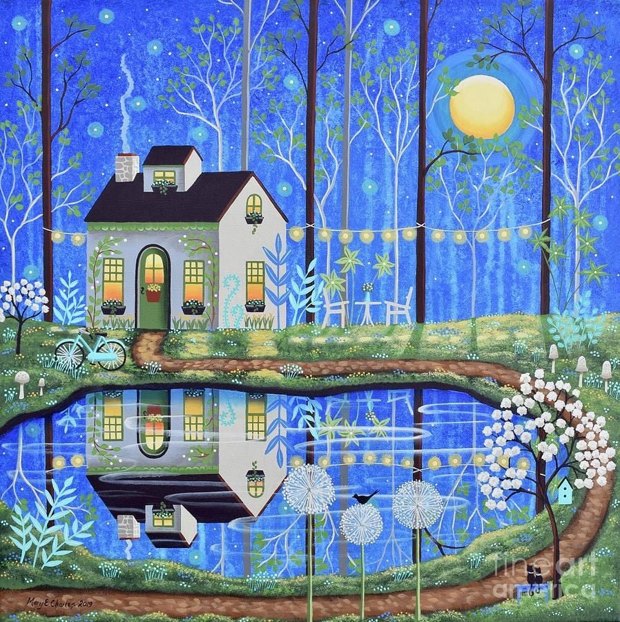 Enchanted Cottage by Mary Charles. Cottage art, Art, Artwork