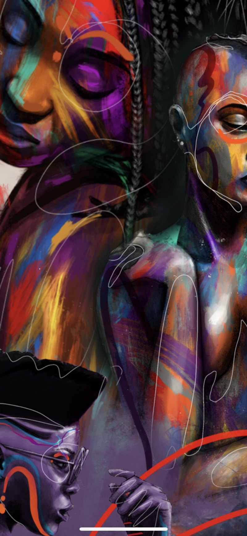 WOMEN OF COLORS PHONE WALLPAPER