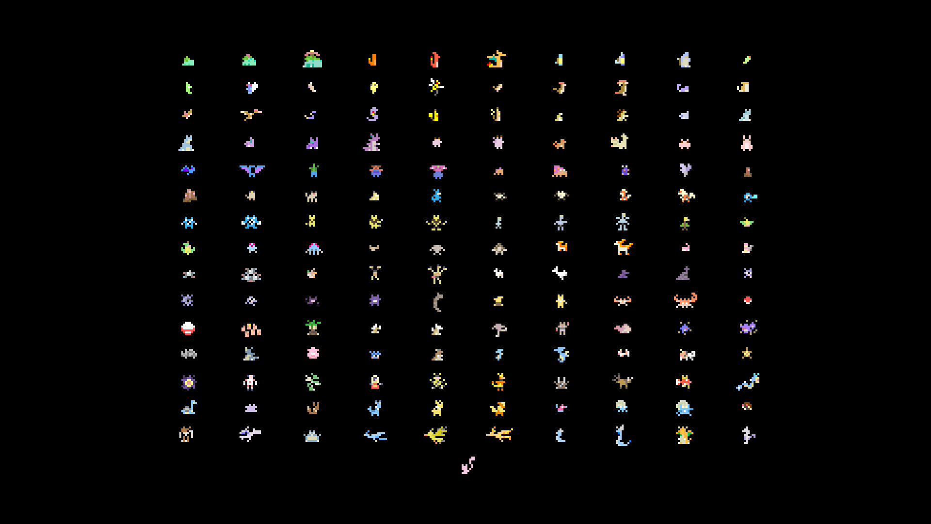 Generation 1 Pokemon Minimalist wallpaper set