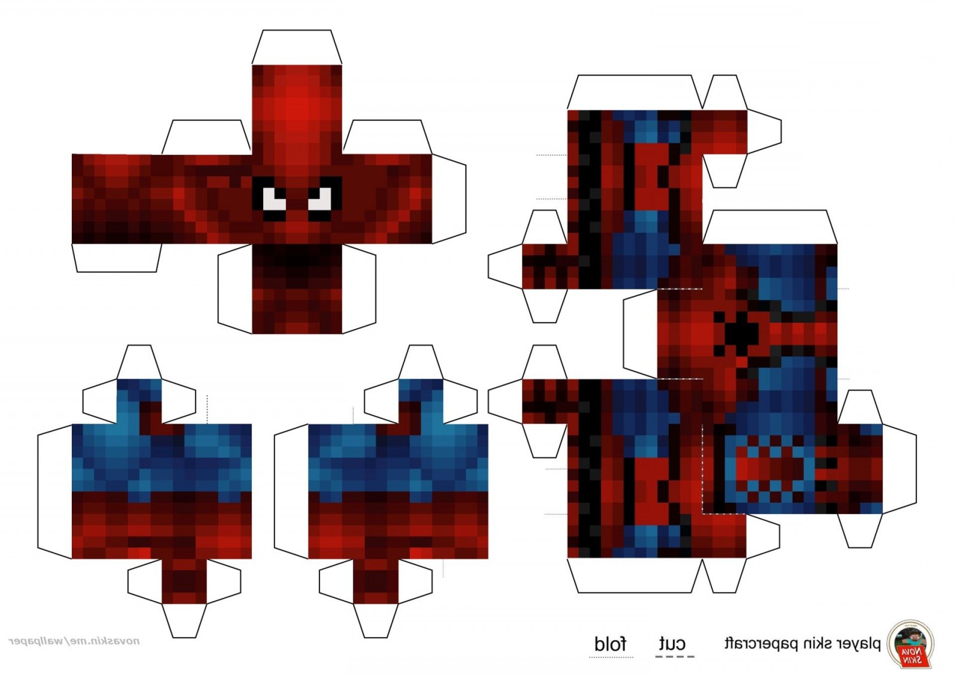 Minecraft Character Bendable Papercraft Generator