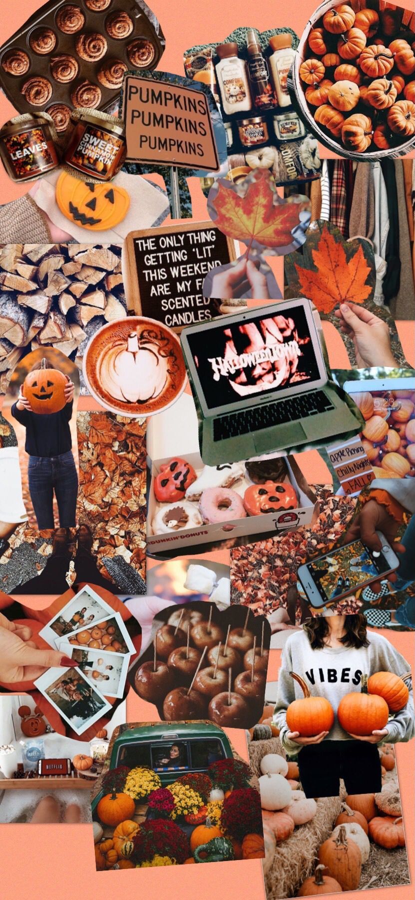 Falloween. Cute fall wallpaper, Fall wallpaper, Halloween wallpaper iphone