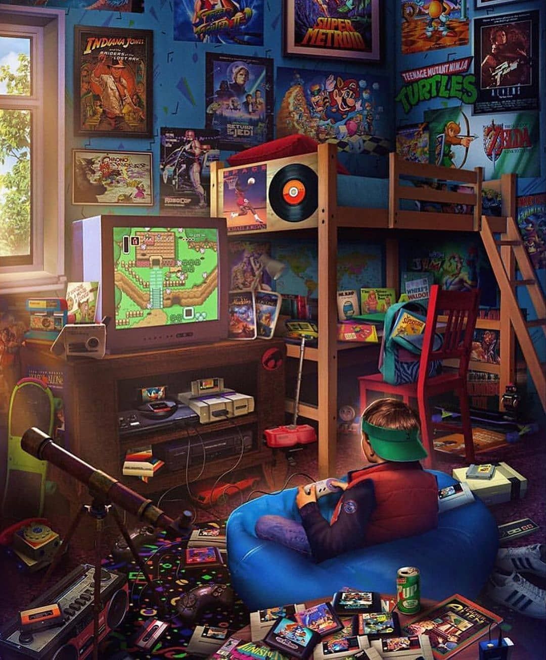 Best Retro kids rooms ideas. retro, retro gaming art, retro gaming