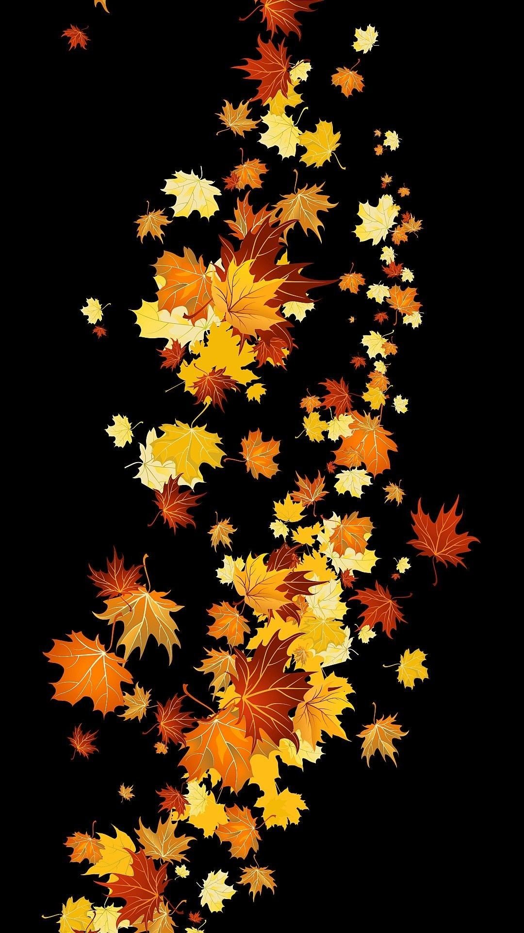 Autumn Leaves Phone Wallpaper