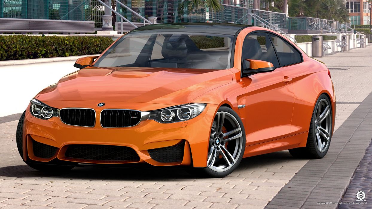 BMW M4 Orange wallpaperx1080