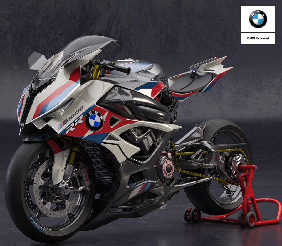 BMW M1000RR. Electric Supercharged Bike Design