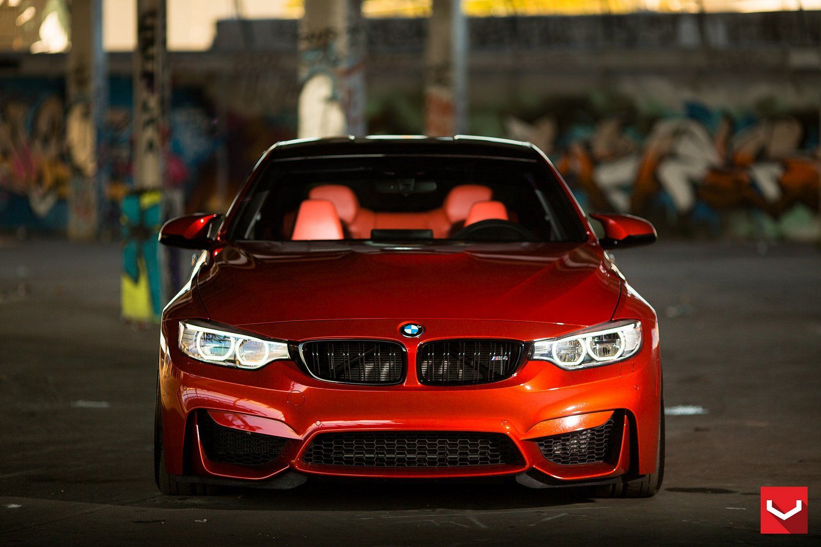 Vossen WHEELS BMW F82 M4 Sakhir Orange tuning cars wallpaperx1066