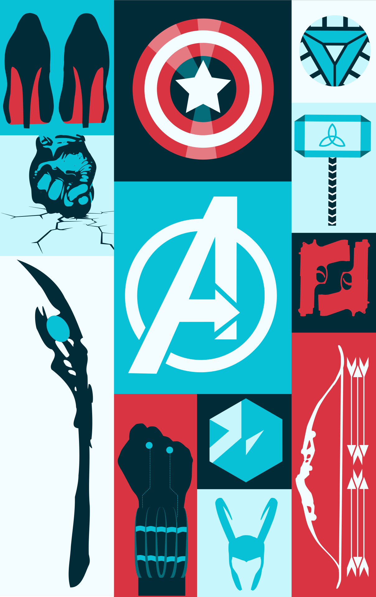 snomanoff: avengers minimalist poster. Superhero wallpaper, Marvel wallpaper, Avengers logo