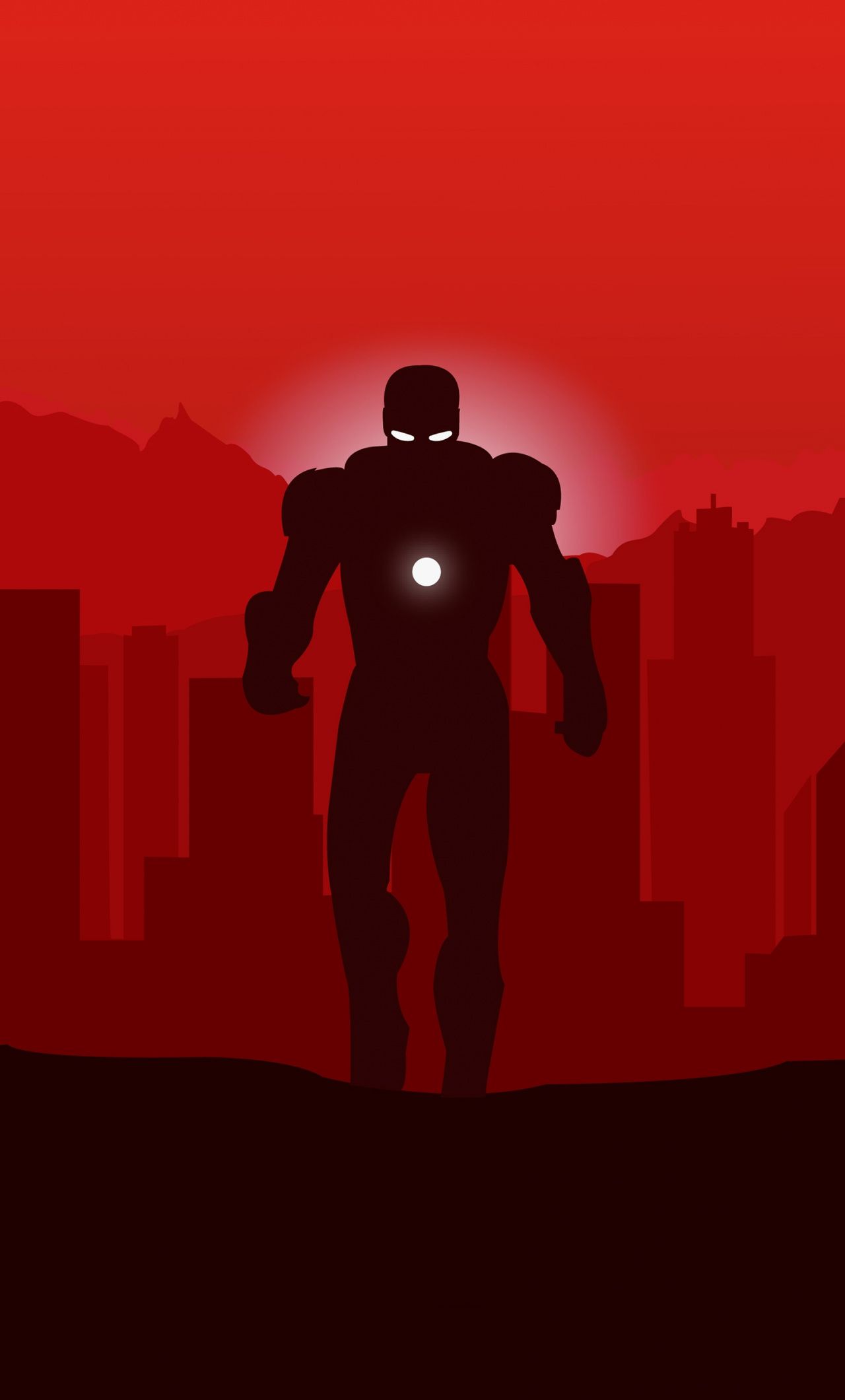Download Marvel Heroes, Iron man, superhero, minimalist wallpaper, 1280x iPhone 6 Plus