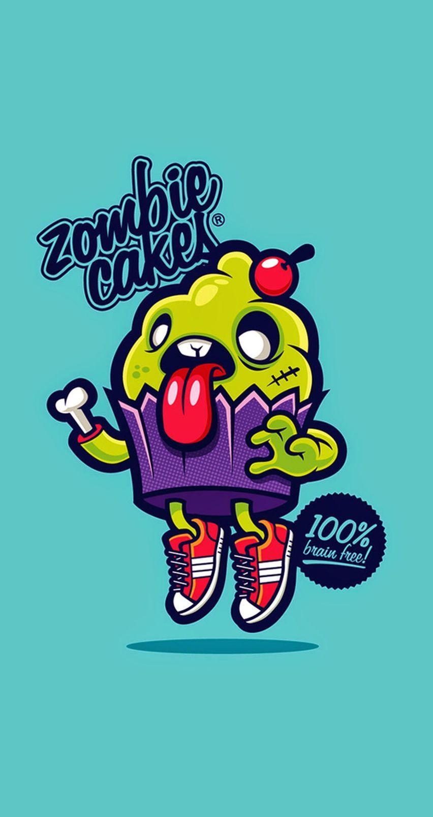 zombie cake. Pop art, Cartoon wallpaper, Zombie art