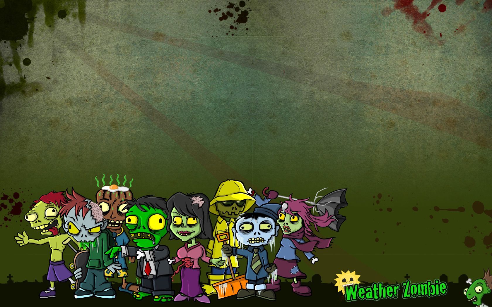 Cute Zombie Wallpaper. Zombie wallpaper, Cute zombie, Cartoon wallpaper