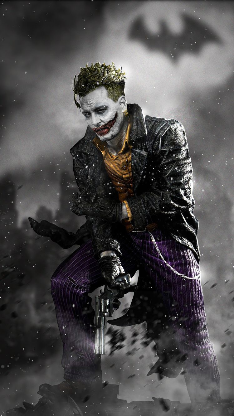 Joker Johnny Depp iPhone iPhone 6S, iPhone 7 HD 4k Wallpaper, Image, Background, Photo and Picture