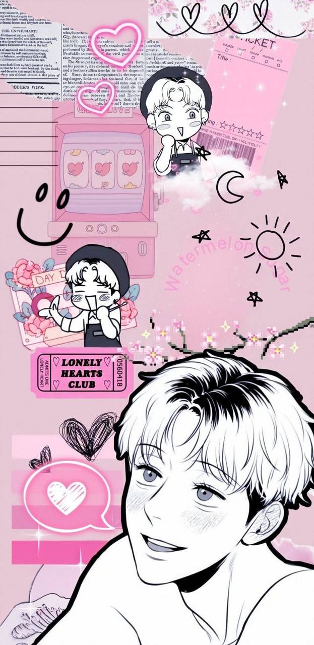 Chanwoo pink wallpaper