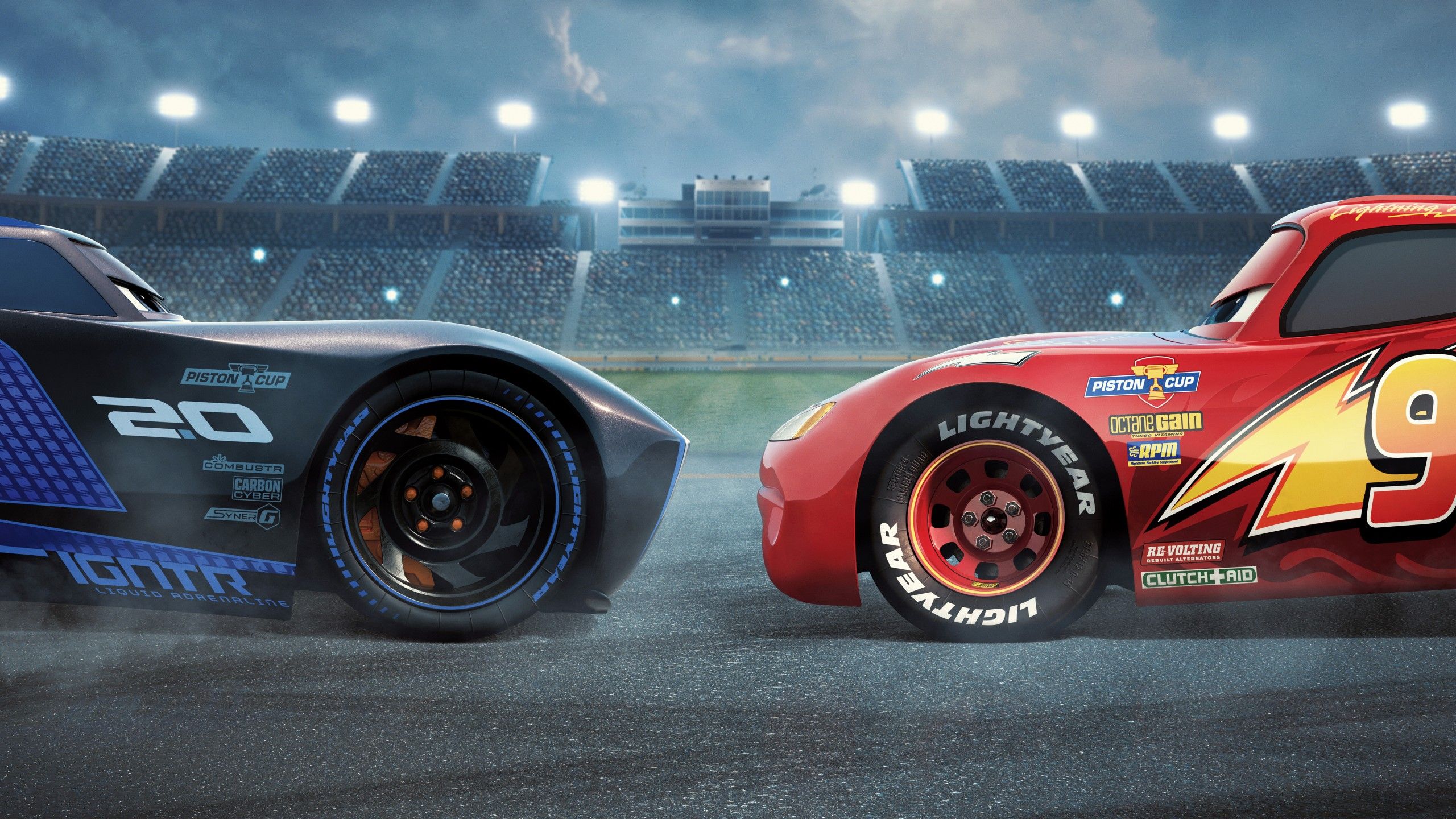 Cars 3 Jackson Storm vs Lightning