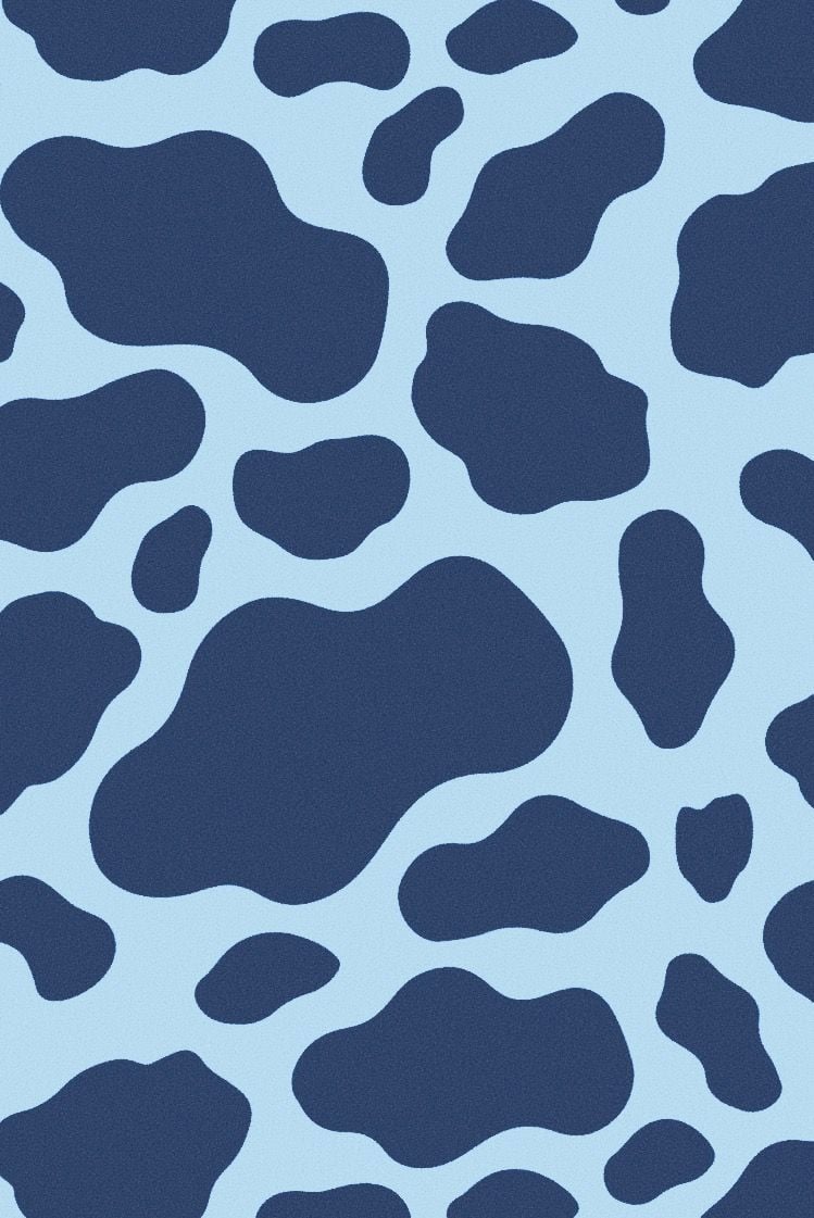 blue cow print wallpaper. Cow print wallpaper, Cow wallpaper, iPhone wallpaper pattern