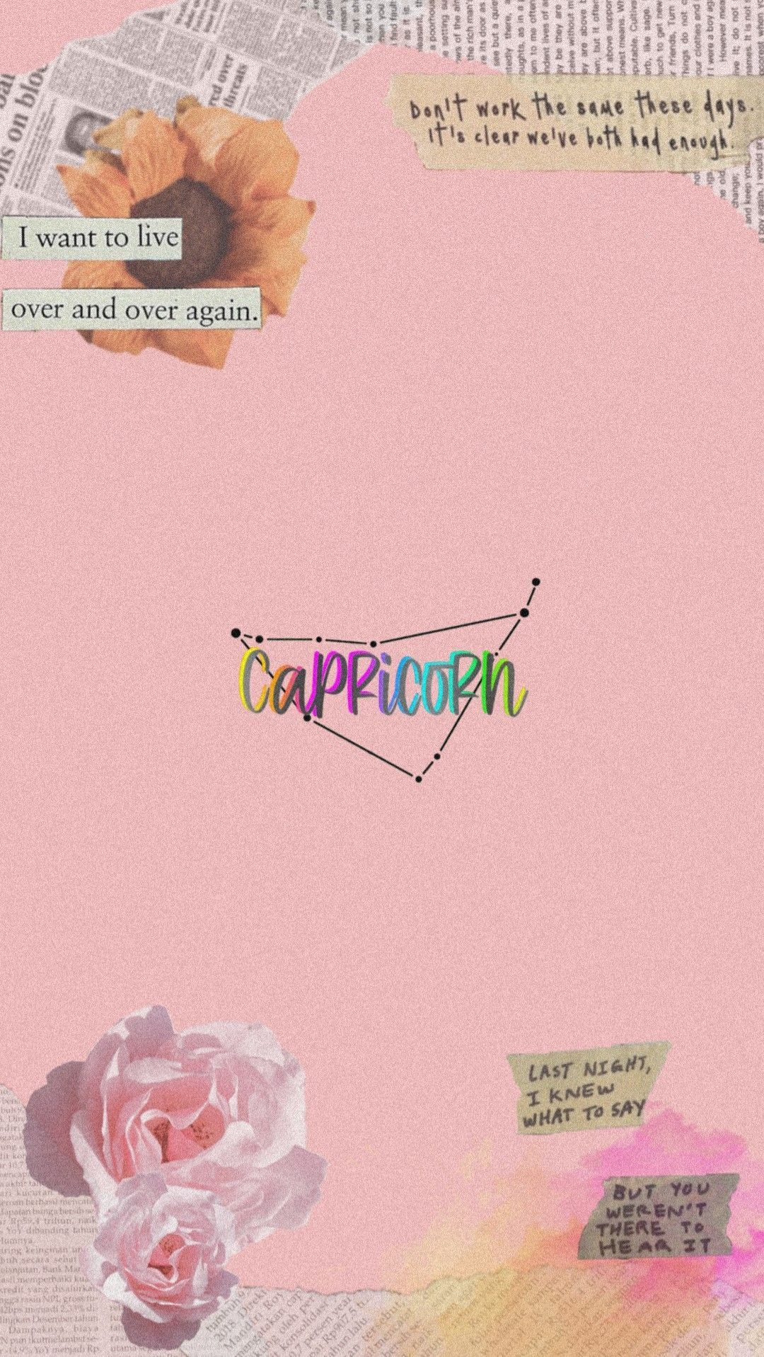 Capricorn Wallpaper. Capricorn aesthetic, iPhone wallpaper tumblr aesthetic, Pretty wallpaper iphone