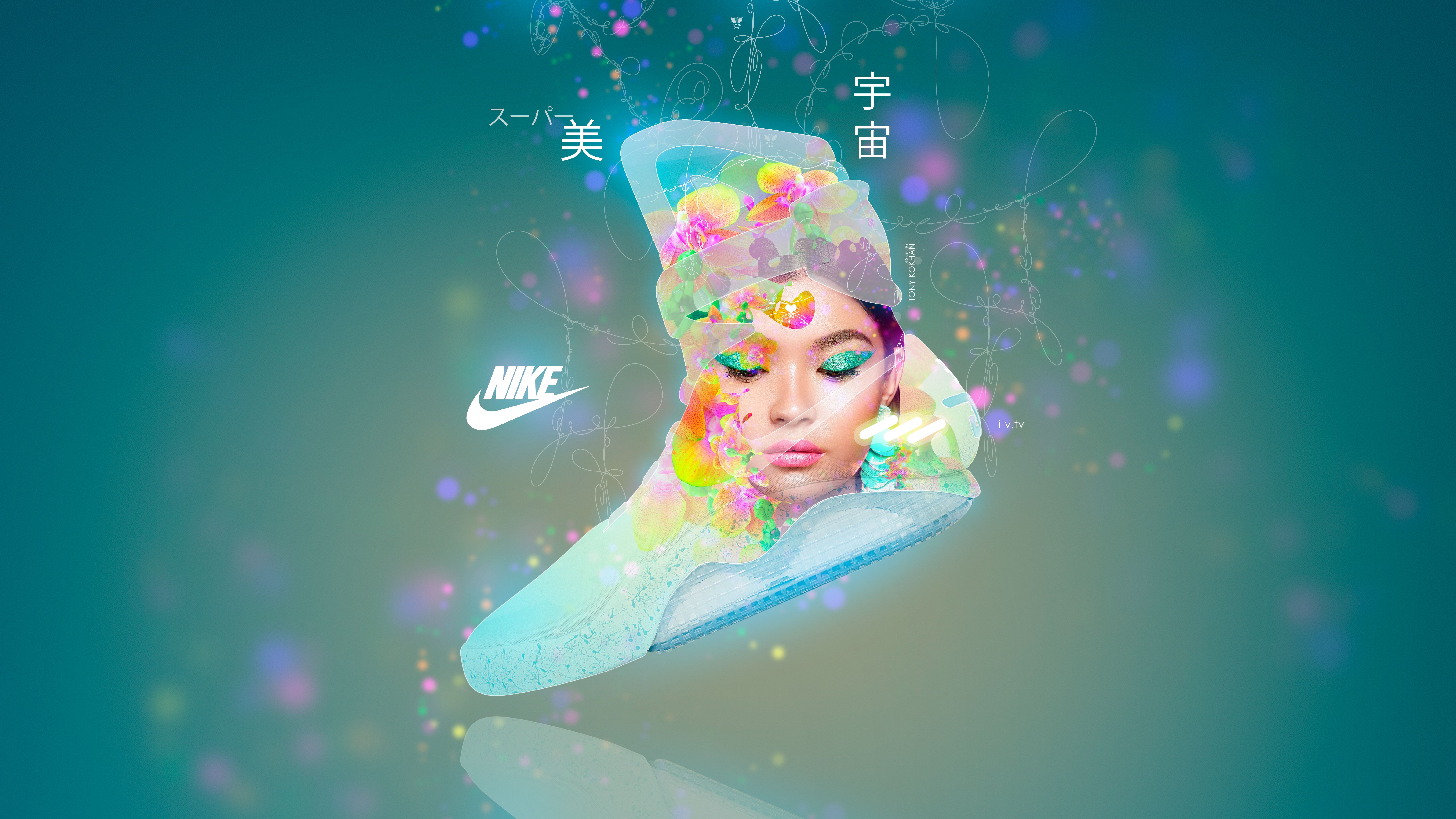 Nike Air Mag NikeTony Sneakers 003 Asian Girl Super Beauty Universe Space Star Orchid Lumia Love Art 2019