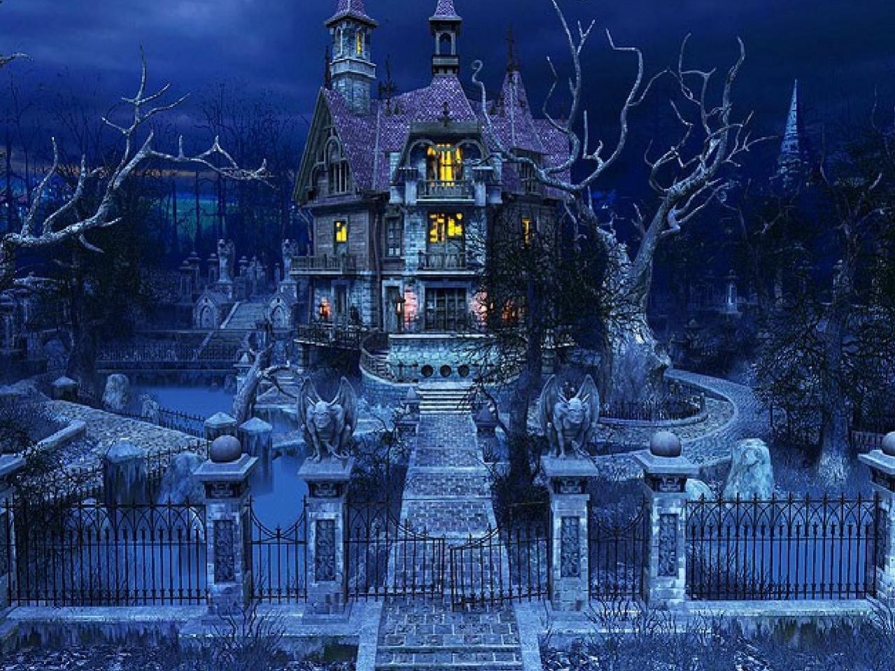 Spooky Mansion #spooky #ghosts #spirits #cemetery #haunted #hauntedmansion #hauntedhouses #ar. Haunted mansion wallpaper, Haunted house, Halloween haunted houses