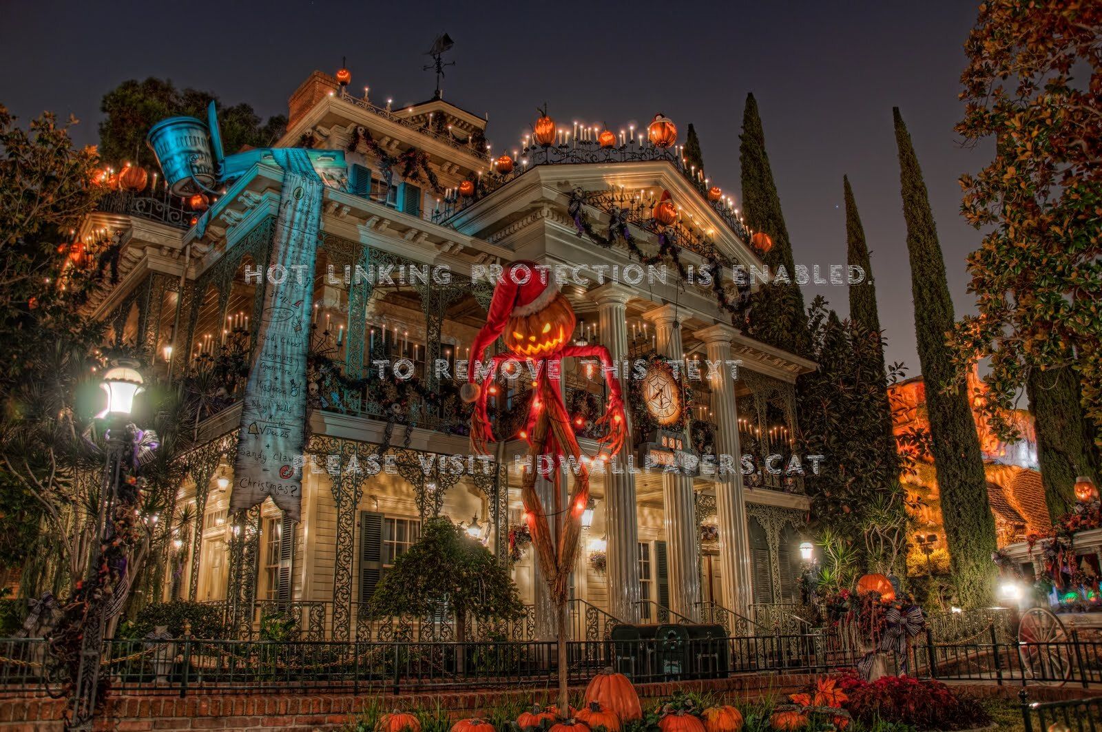 disneyland haunted mansion halloween before