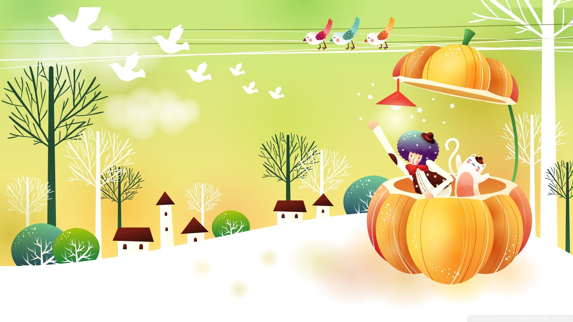 Childhood Fairytales Pumpkin Ultra HD Desktop Background Wallpaper for 4K UHD TV, Widescreen & UltraWide Desktop & Laptop, Tablet