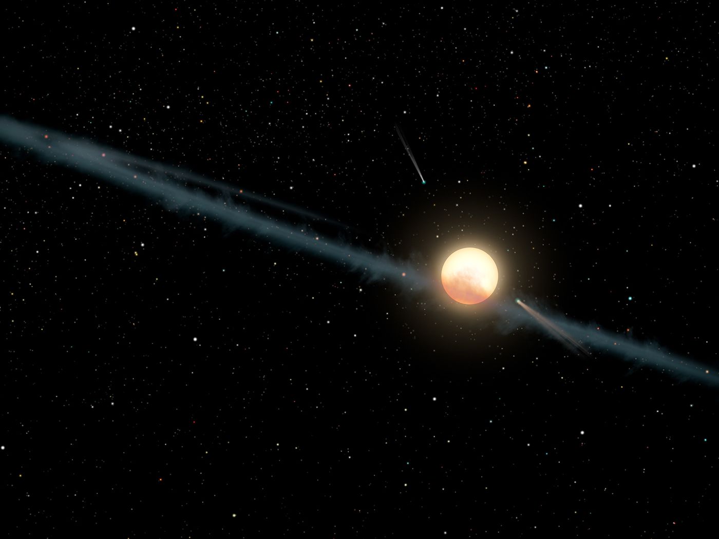 Alien megastructures around this star were just dust in the interstellar wind