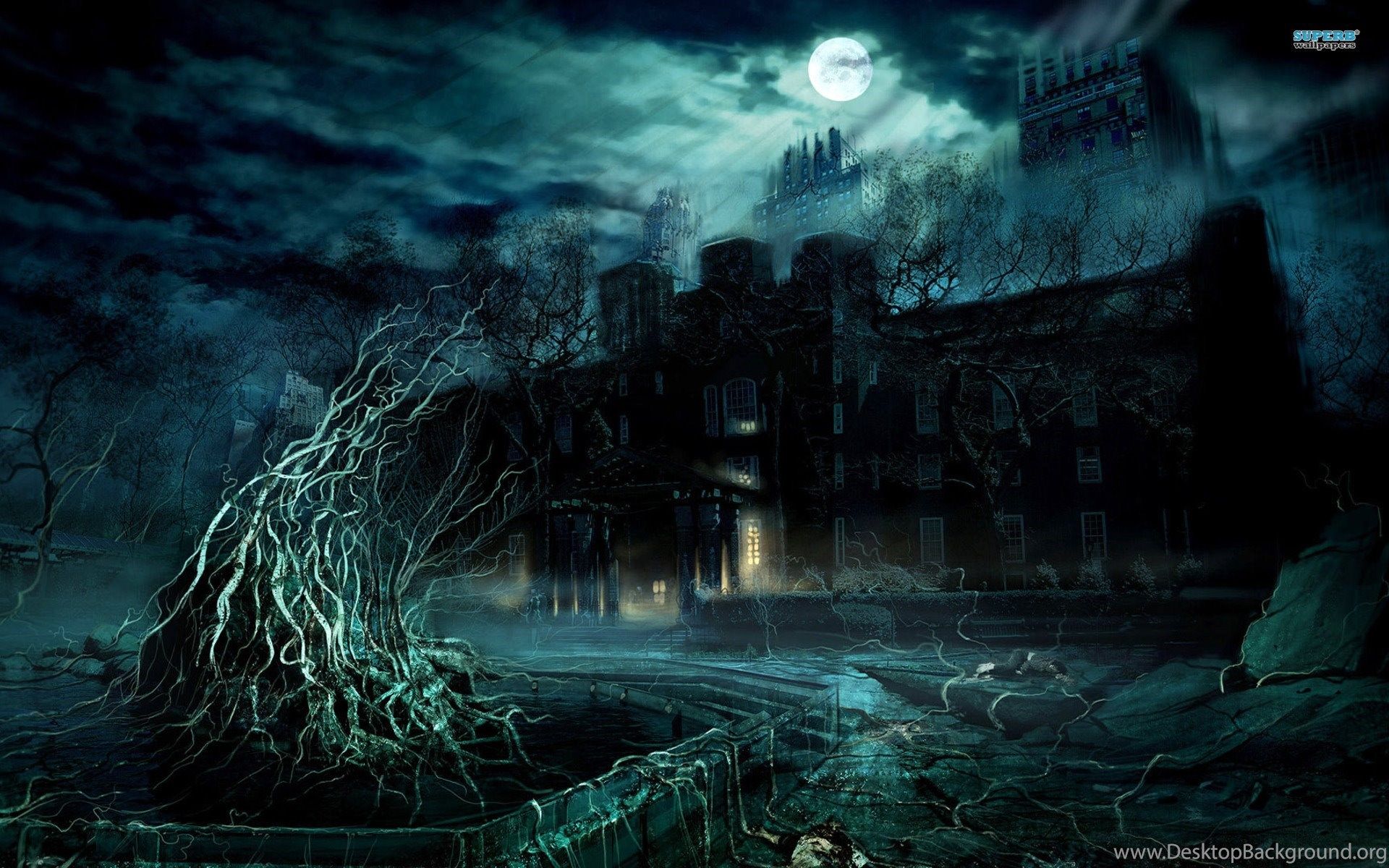 Halloween Haunted Mansion Wallpaper And Image Wallpaper. Desktop Background