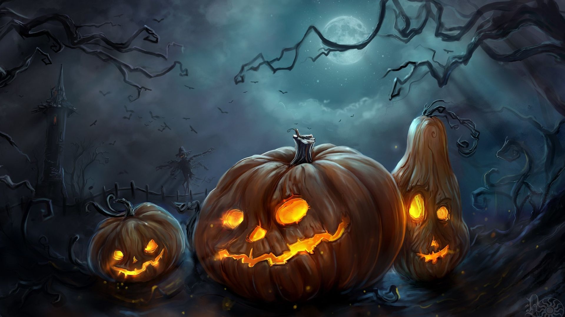 Halloween, Jack O' Lantern HD Wallpaper & Background • 16979 • Wallur