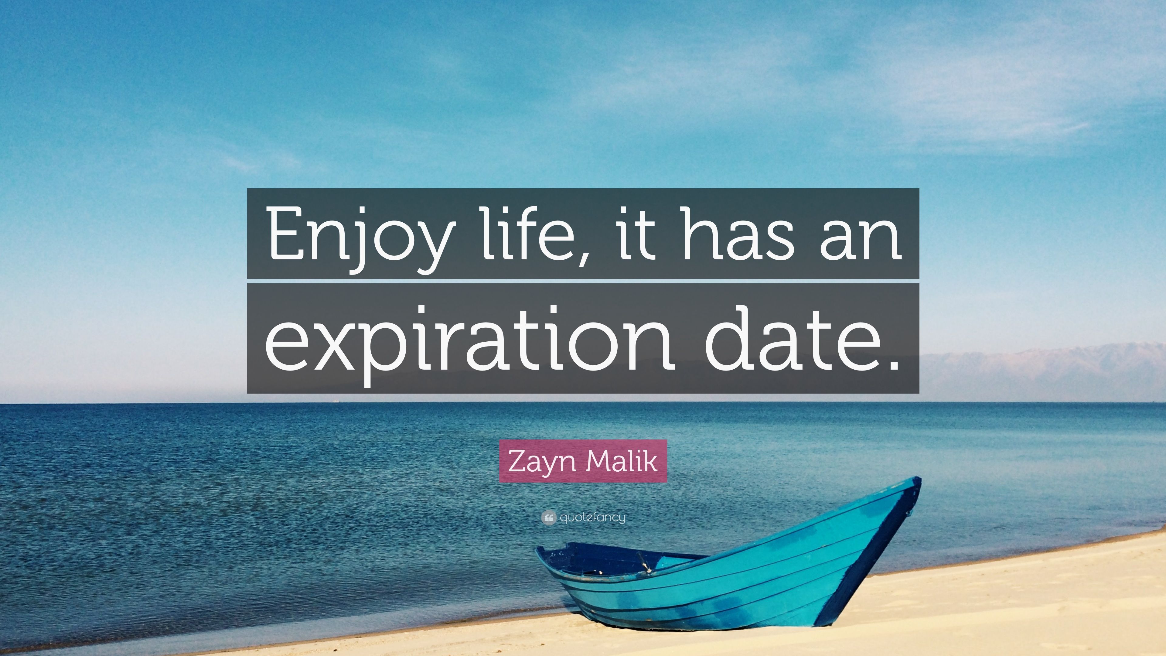 Zayn Malik Quote: “Enjoy life, it has an expiration date.” (12 wallpaper)
