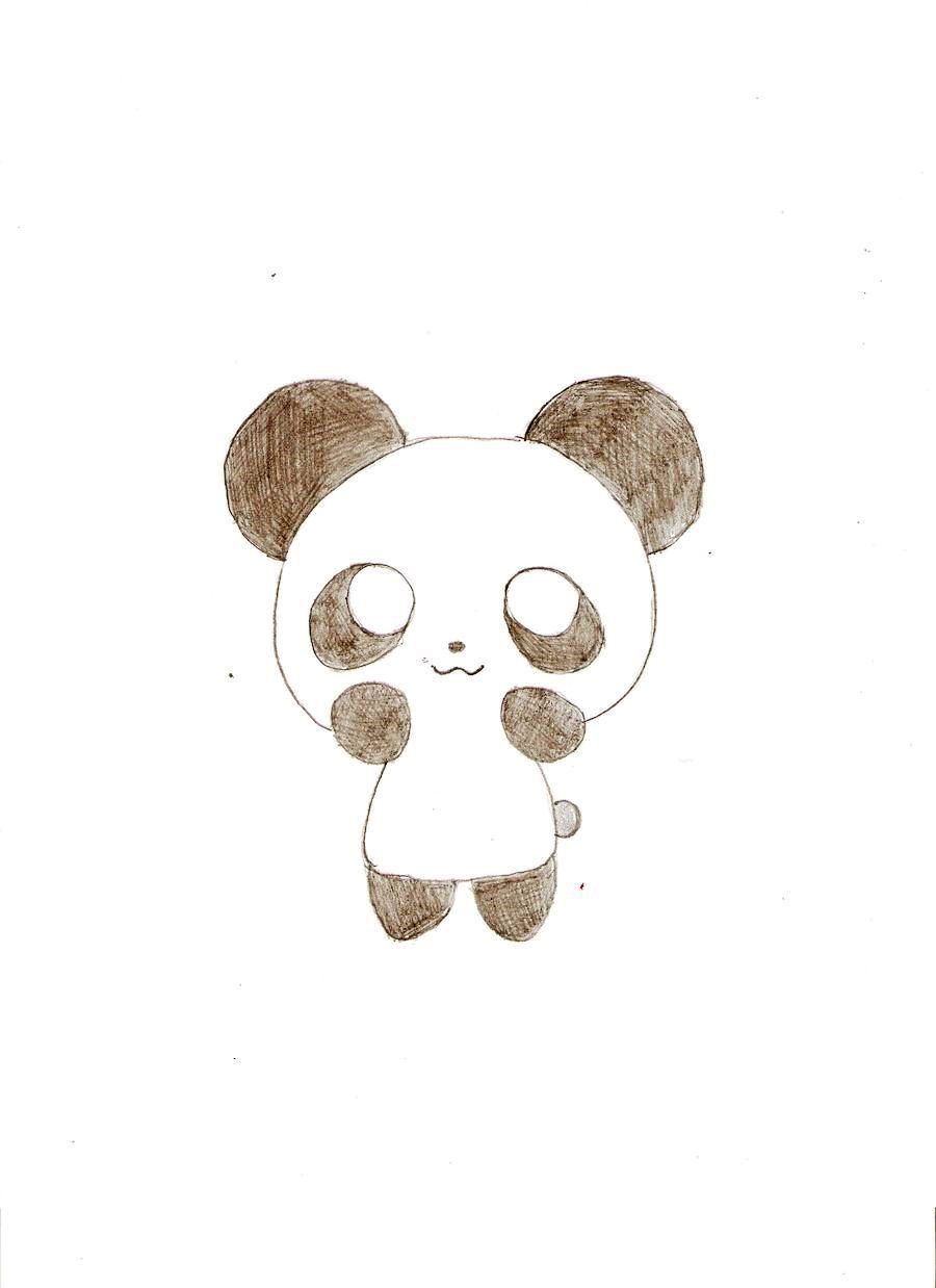 cute easy drawings of pandas