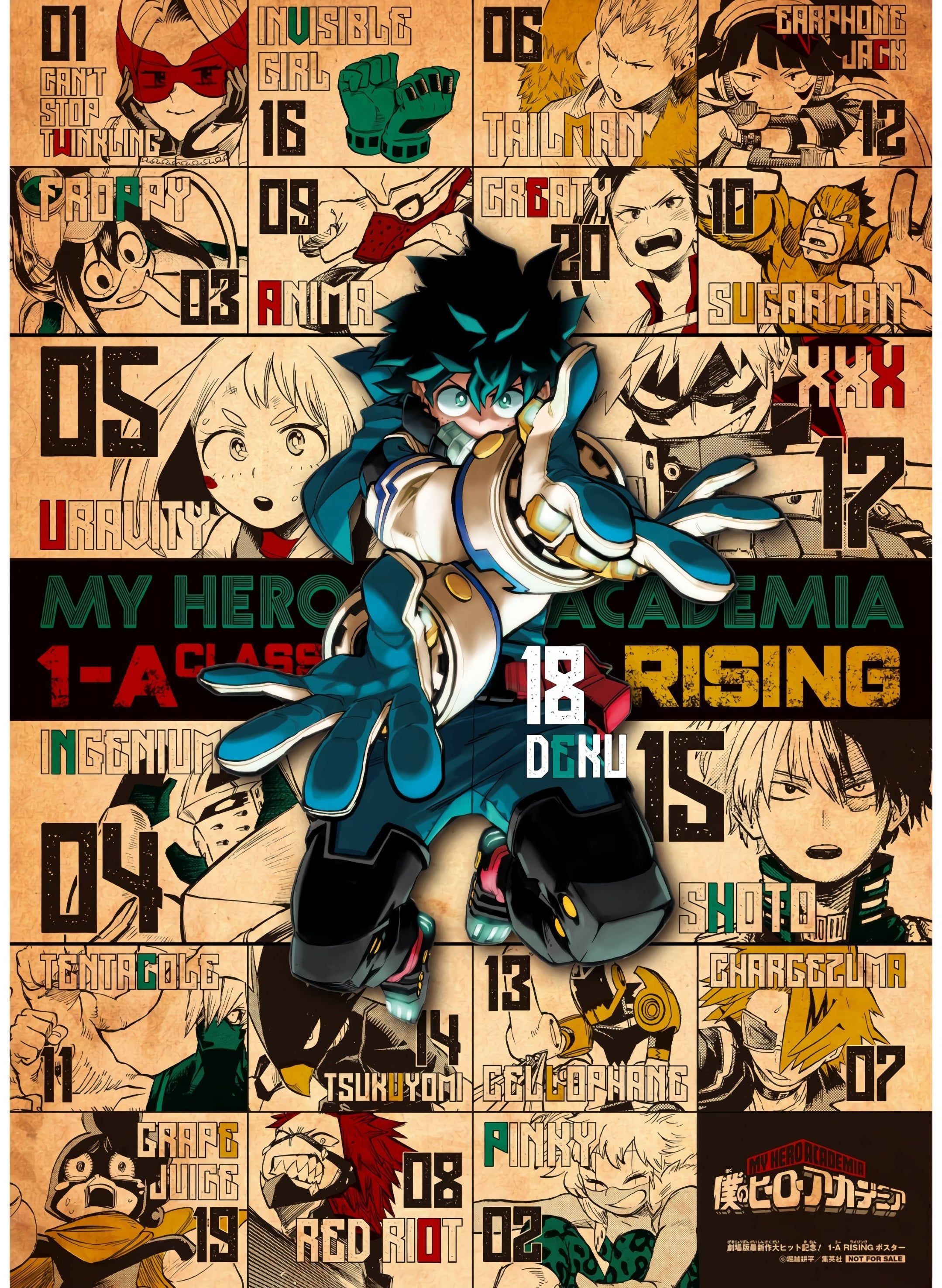 R BokuNoHeroAcademia Poster From WSJ Issue 5 In 2020. Hero Wallpaper, My Hero, Hero