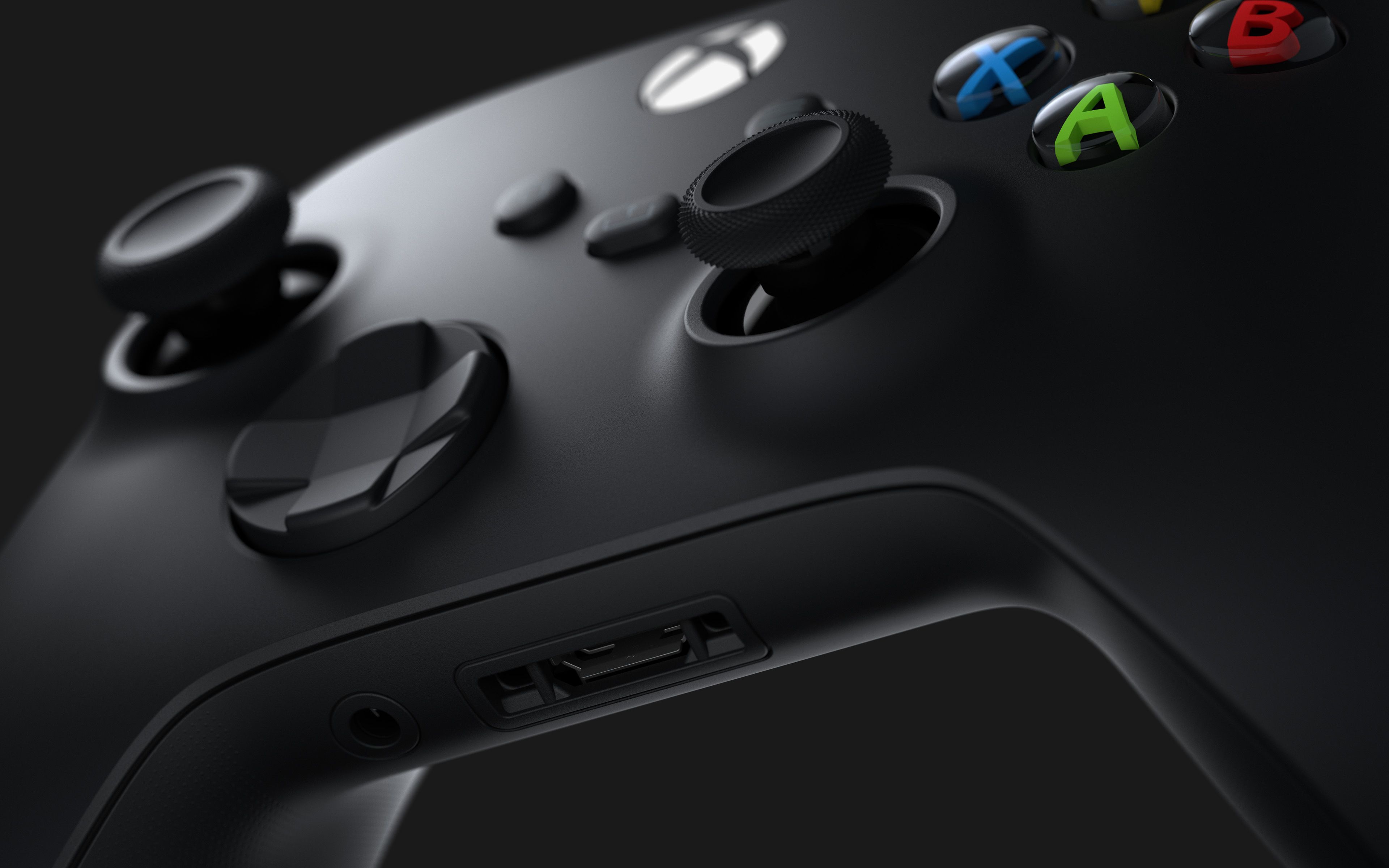 Download wallpaper Xbox Series X, game joystick, Scuf Prestige Tungsten Gray, Xbox One, Xbox One controllers, Xbox for desktop with resolution 3840x2400. High Quality HD picture wallpaper